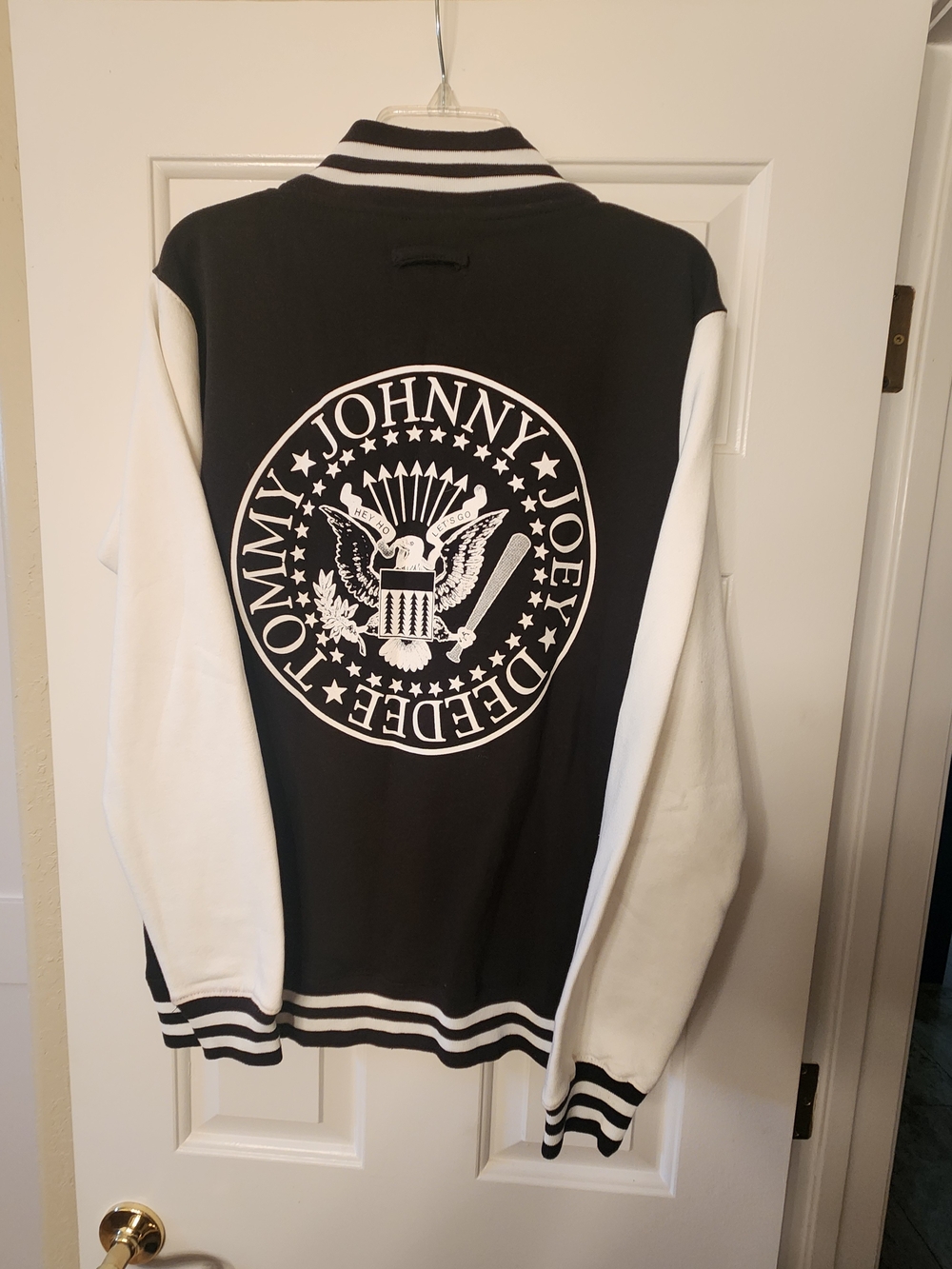 Ramones Large Black & White Varsity Jacket New!